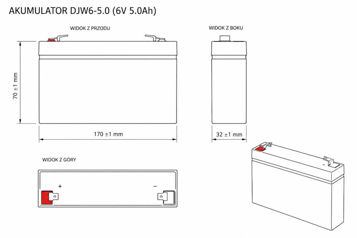 Akumulator do wag VALOR V22, V41, DEFENDER 3000 D31, T31P,  T32XW, BW - oryginał - 72198198 Zdjęcie - 1