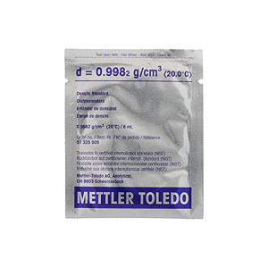 Mettler Toledo Standardy gęstości - woda, 10 szt 51325005