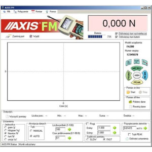 Siłomierz elektroniczny / dynamometr FB 1k AXIS z czujnikiem zewnętrznym S