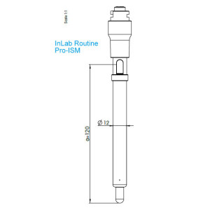 elektroda InLab Routine Pro-ISM - wymiary