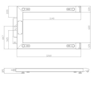 Lakierowana waga paletowa KPZ 1E 6000kg KPZ