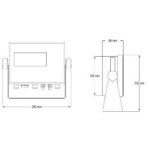 Nierdzewny miernik wagowy T72XW OHAUS IP66