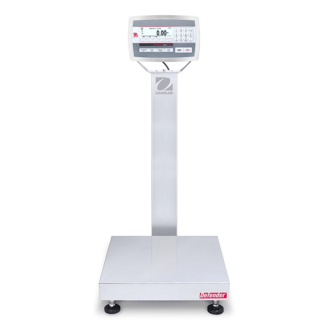 OHAUS Defender 5000 D52XW30WQDL7-EU, 15/30kg, 1/2g, 400x400mm - waga nierdzewna dwuzakresowa elektroniczna platformowa wodoodporna, bez legalizacji  Zdjęcie - 1