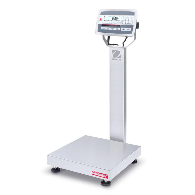 OHAUS Defender 5000 D52XW30WQDL7-EU, 15/30kg, 1/2g, 400x400mm - waga nierdzewna dwuzakresowa elektroniczna platformowa wodoodporna, bez legalizacji  Zdjęcie - 1