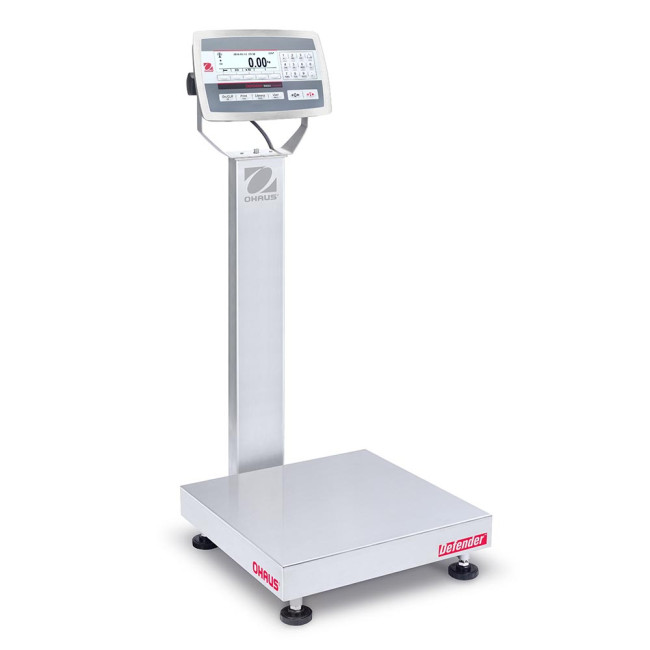 OHAUS Defender 5000 D52XW30WQDL7-EU, 15/30kg, 1/2g, 400x400mm - waga nierdzewna dwuzakresowa elektroniczna platformowa wodoodporna, bez legalizacji  Zdjęcie - 1