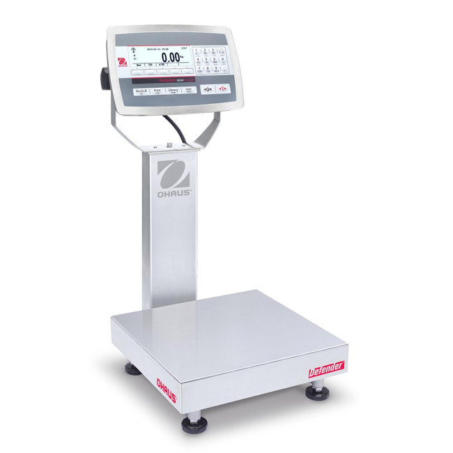 OHAUS Defender 5000 D52XW6WQDR6-EU, 3/6kg, 0,2/0,5g, 305x305mm - waga nierdzewna dwuzakresowa elektroniczna platformowa wodoodporna, bez legalizacji  Zdjęcie - 1