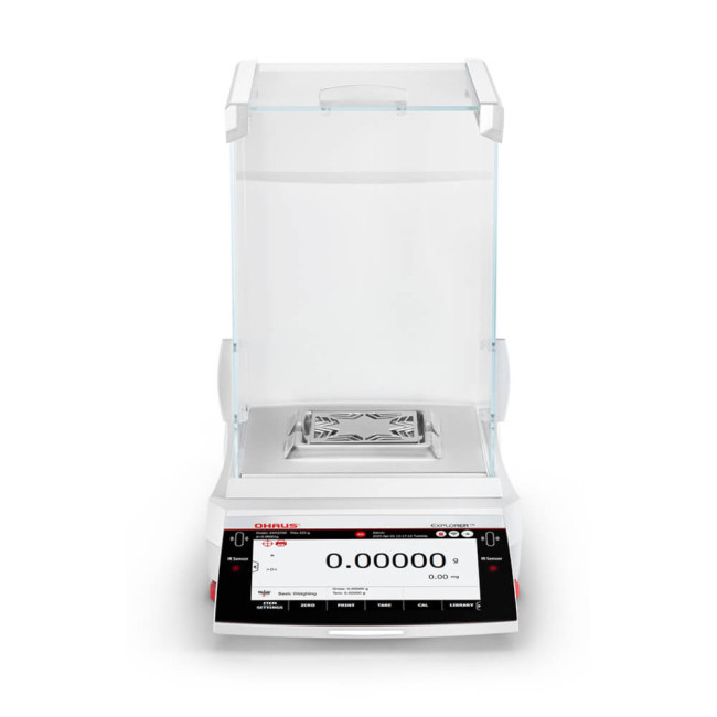EXR Explorer waga semi-micro analityczna 0,01 mg OHAUS na wprost