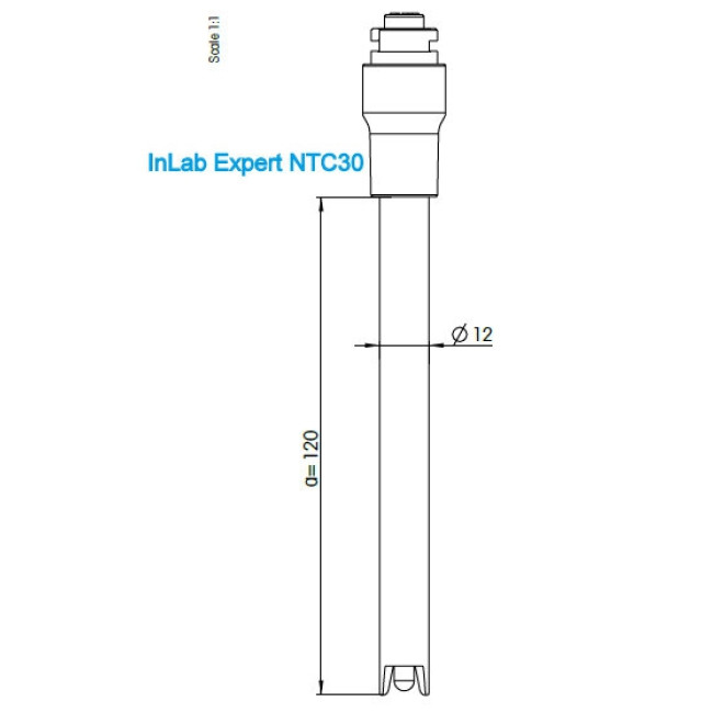 Mettler Toledo elektroda InLab Expert NTC30 51343104 Zdjęcie - 1