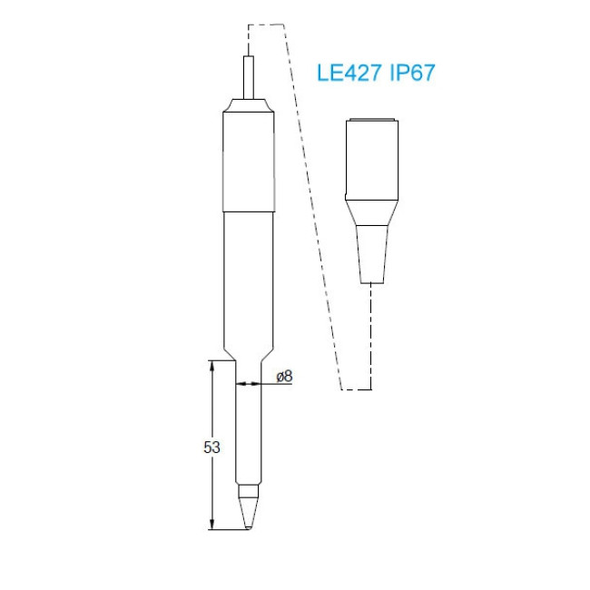 Mettler Toledo elektroda LE427 IP67 30259840 Zdjęcie - 1