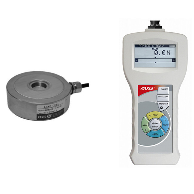 AXIS FB00 1kN Dynamometr elektroniczny puszkowy z czujnikiem naciskowym  Zdjęcie - 1
