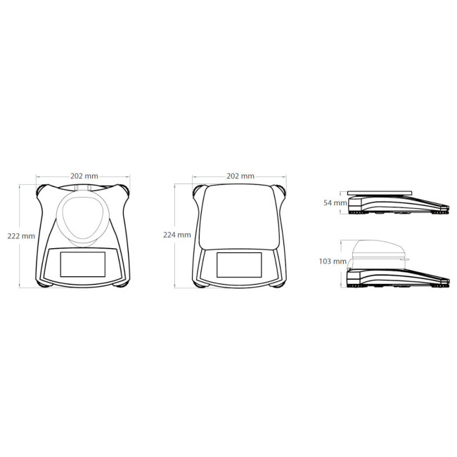 Wynajem wagi laboratoryjnej z funkcją liczenia 2200g, 0,01g, 170x140mm  - dotykowy wyświetlacz  Zdjęcie - 1