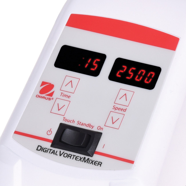 OHAUS Vortex VXMNDG 500-2500 obr./min (30392124) - laboratoryjna mini wytrząsarka cyfrowa o regulowanej prędkości z wyświetlaczem LED  Zdjęcie - 1