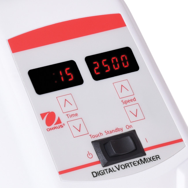 OHAUS Vortex VXMNDG 500-2500 obr./min (30392124) - laboratoryjna mini wytrząsarka cyfrowa o regulowanej prędkości z wyświetlaczem LED  Zdjęcie - 1