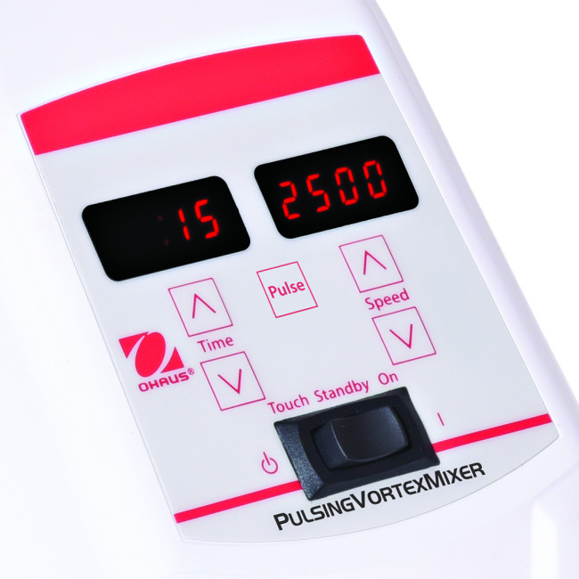 OHAUS Vortex VXMNPS 500-2500 obr./min (30392131) - laboratoryjna mini wytrząsarka cyfrowa o ruchu pulsacyjnym i regulowanej prędkości z wyświetlaczem LED  Zdjęcie - 1