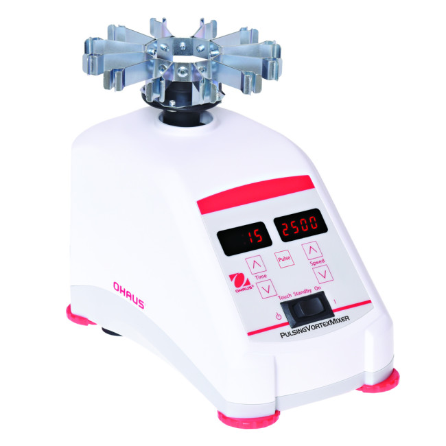 OHAUS Vortex VXMNPS 500-2500 obr./min (30392131) - laboratoryjna mini wytrząsarka cyfrowa o ruchu pulsacyjnym i regulowanej prędkości z wyświetlaczem LED  Zdjęcie - 1