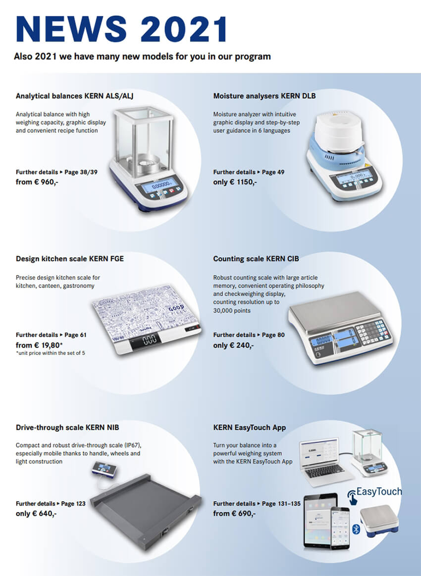 KERN & SOHN katalog 2021 promocja