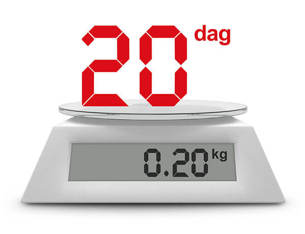 0,20 kilo ile to dag?
