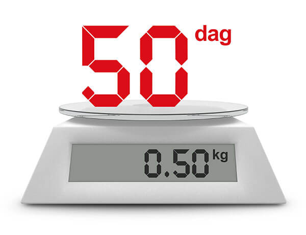 0,50 kilo ile to dag?