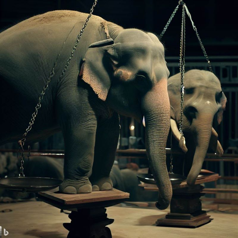 ważenie słoni